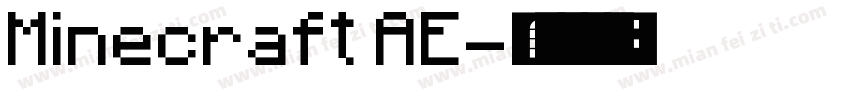 Minecraft AE字体转换